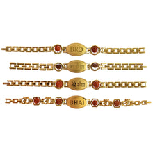 Gold Plated Metal Bracelet Rakhi For Brother (1 Pc) Wukusy