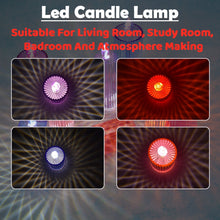 Big Simple Candles for Home Decoration, Crystal Candle Lights (Multicolor) the24kgal