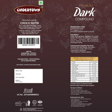 Dark Compound 500gm | Chocotown Dark Choco Slab the24kgal