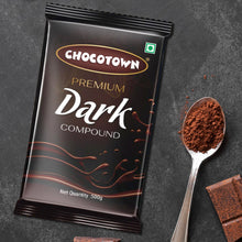 Dark Compound 500gm | Chocotown Dark Choco Slab the24kgal