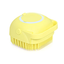 Silicone Massage Bath Body Brush Soft Bristle With Shampoo Dispenser the24kgal