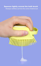 Silicone Massage Bath Body Brush Soft Bristle With Shampoo Dispenser the24kgal