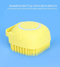 Silicone Massage Bath Body Brush Soft Bristle With Shampoo Dispenser the24kgal