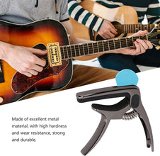 Guitar Capo with Pickup Stand, Soft for Acoustic and Electric Guitar Ukulele Mandolin Banjo Guitar Accessories the24kgal