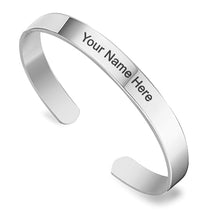 Customized  Personalized Stylish Kada Bracelet (1 Pc  Silver) Wukusy