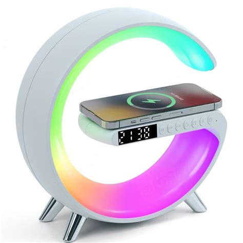 LED Wireless Charger for Mobile with multicolor lights the24kgal