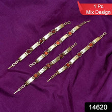 Gold Plated Hexa Bead Bracelet Rakhi For Brother  (1 Pc) Wukusy