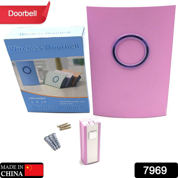 Wireless Doorbell Doorbell Button Wireless 100M Remote Waterproof Wireless Doorbell Many Tones & ip44 Waterproof Door Bell For Home the24kgal