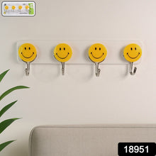 Multipurpose Self-Adhesive 4 hooks for wall Hook (1 Pc) the24kgal