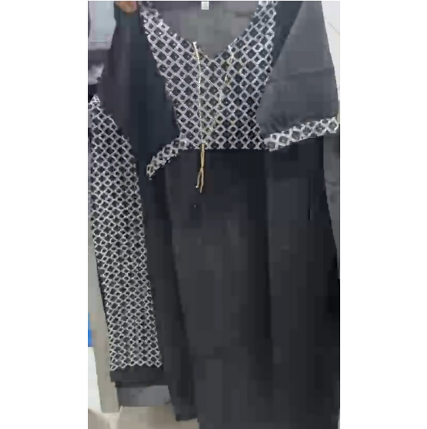 Black Lucknow Chikankari Kurti for Ladies the24kgal