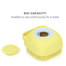 Silicone Massage Bath Body Brush Soft Bristle With Shampoo Dispenser the24kgal