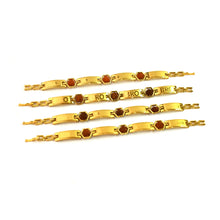 Gold Plated Hexa Bead Bracelet Rakhi For Brother  (1 Pc) Wukusy