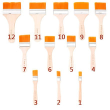 Artistic Flat Painting Brush - Set of 12 the24kgal