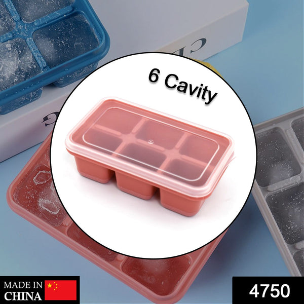 6-Cavity Silicone Ice Tray – Ideal for Kitchen & Home Use the24kgal