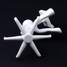 360° Rotating 6-Claw Hook – Kitchen & Bathroom Organizer (1 Pc | White) the24kgal