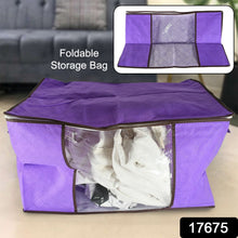 Clothing storage bag with zipper, non-woven storage bag for storing the clothes and sarees. the24kgal