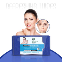 Refreshing Wet Wipes for Face | Facial Cleansing | Refreshing & Skin Hydration| Soothing for skin | pH Balance & Alcohol Free | Nourishing with Fruit extract | 25 Wipes the24kgal