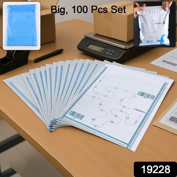 Flipkart Branded Security Courier Bags Big Size, 100 Pcs Set the24kgal