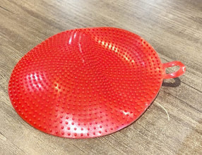 Red Silicone Dish Scrubber Sponge Mildew Free, Non Stick, Heat Resistant the24kgal