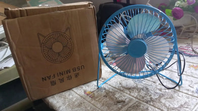 USB Table Desk Personal Metal Electronic Fan, Compatible with Computers, Laptops, Student Dormitory, Suitable For Office, School Use (1 Pc) the24kgal