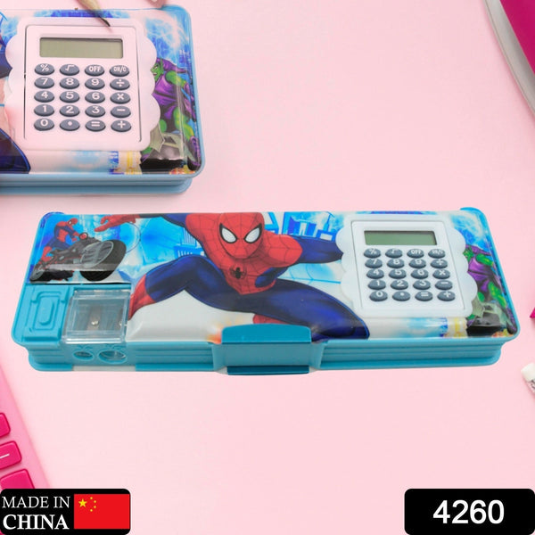 Cartoon Multi-functional Geometry Box with Calculator & Double Sharpener the24kgal
