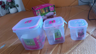 Kitchen Storage Container Set Of 3 Pcs (250, 500, 1000 ML) the24kgal