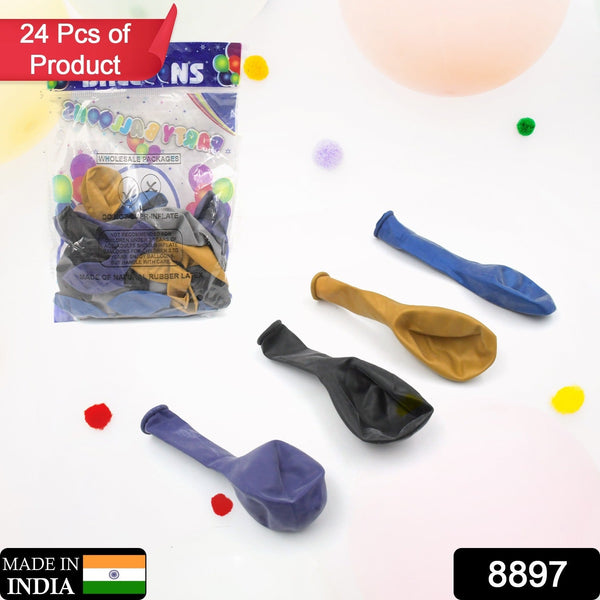 Balloons Kinds of Latex Balloons for Birthday / Anniversary / Valentine's / Wedding / Engagement Party Decoration Birthday Decoration Items for Kids Multicolor (24 Pcs Set) the24kgal