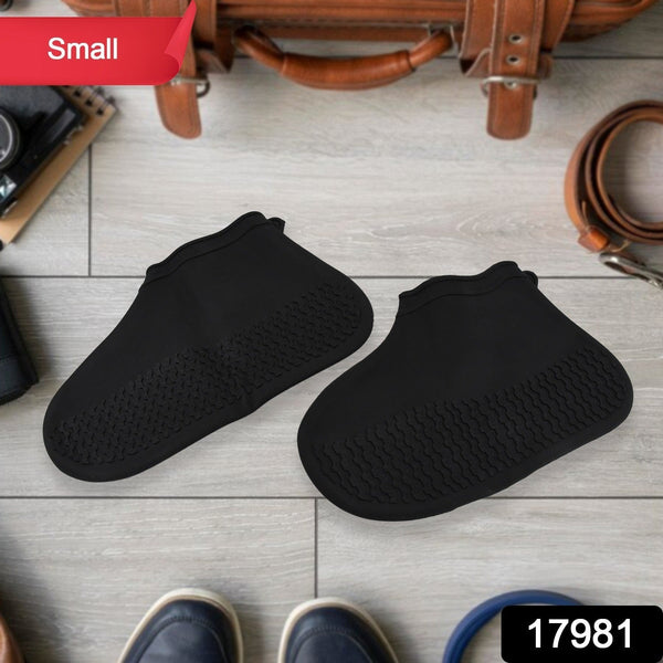 Non-Slip Silicone Rain Reusable Anti skid Waterproof Fordable Boot Shoe Cover (Small Size / 1 Pair / Mix Color) the24kgal
