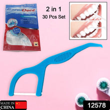 2 In 1 Tooth Picks Flosses, Portable Toothpicks, Resealable Oral Care Dental Flosser, Easy Storage Dental Pick for Fresh Breath and Healthy (30 Pcs Set) (Mix Color) the24kgal