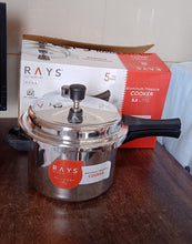 Aluminium Rays Aura Pressure Cookers With Outer Lid (5.5 Litres / 5-Year warranty,  ISI Number :- 2347, BIS Number :- CM/L -7600164310 the24kgal