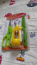 Multifunction Kitchen Tool Set – Stainless Steel & Plastic Knife and Scissors the24kgal