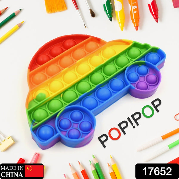 Fidget Toy Push  Bubble Fidget Sensory Toy for Kids and Adults Fidget per Stress Reliever Sensory Fidget pers (Butterfly & Car Shape / 1 Pc) the24kgal