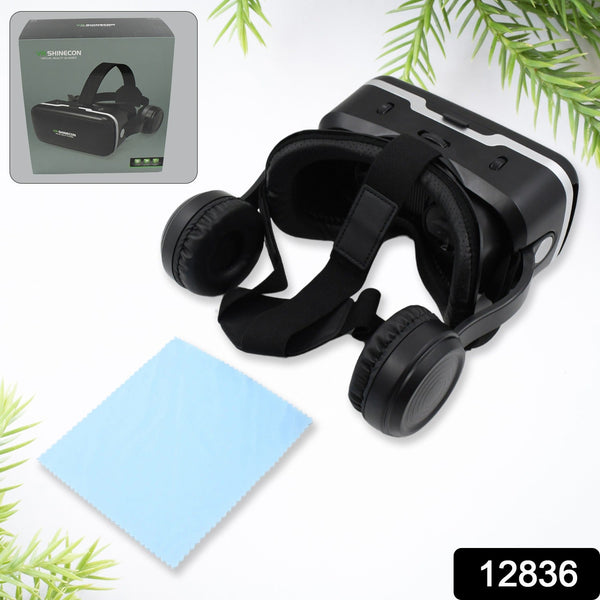 3D / HD VR Glasses Virtual Reality Goggles Headset for iOS for Android Smartphone VR Goggles-For 3D VR Movies Video Games with Headphones (1 Pc) the24kgal