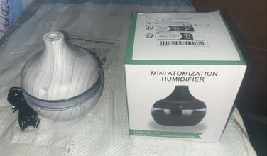 Mini Wooden Vase Pot Diffuser Cool Mist Atomization Humidifier (1 Pc) the24kgal