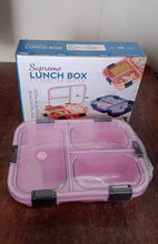Plastic 3 Compartment Insulated Lunch Box, Lunch Box (1 Pc) the24kgal