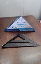 Double Side Scale Triangle / Ruler Measurement Hand Tool (1 Pc / Black) the24kgal