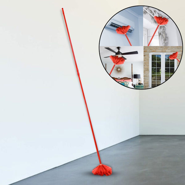 90-inch Metal Extendable Cobweb Brush – Ceiling, Fan & Light Dust Cleaning (MOQ: 3) the24kgal