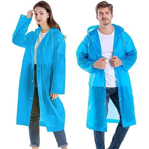 Adult Portable Rain Coat, Men & Women Outdoor Traveling Eva Material Raincoat the24kgal