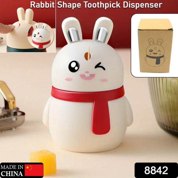 Rabbit Shape Toothpick Dispenser Pressing Small Size Accessory Durable Red | Home & Garden | Kitchen, Dining & Bar | Kitchen Storage & Organization | Racks & Holders Dining Room Table Decoration (1 Pc ) the24kgal