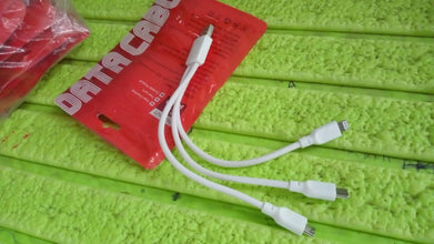 3 In 1 Charging Cable Fast Charging Cord USB Cable 3.5 Amp (1 Pc) the24kgal