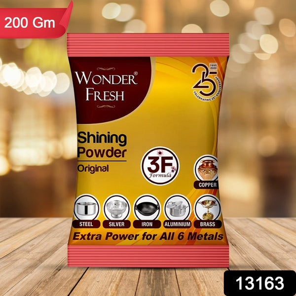 Shining Powder, Cleans and Polishes Copper, Brass, Silver, Aluminum, Iron, and Steel, Removes Tarnish and Oxidation (200 GM) the24kgal