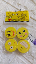 Cute Smile Emoji Eraser Set – Perfect for Kids (4pc Set) the24kgal