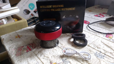 Electric Intelligent Breathing Cupping Massage Instrument The Smart Cupping Therapy Set's Massager for Muscle and Joint Pain Cellulite Massage Back Pain Relief for Back Shoulder Leg (1 Pc) the24kgal