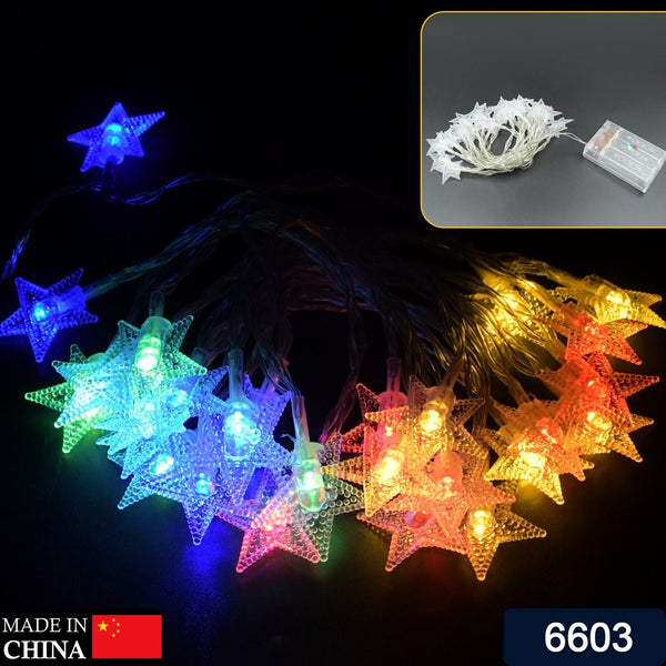 28 LED / Star 3.9 Meter Star Shape Led Light Battery Operated with Flashing Modes for Home Decoration, Kids Room, Waterproof Diwali & Wedding LED Christmas Light Indoor and Outdoor Light ,Festival Decoration (Multicolor Battery Not Included 3.9Mtr) the24kgal