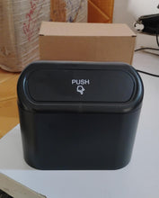 Plastic Mini Car Trash Can / Bin with Lid (1 Pc / With Brown Box) the24kgal