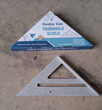 Double-Sided 45° Triangle Ruler – 7-Inch Aluminum Alloy Rafter Square for Home & Industrial Use the24kgal