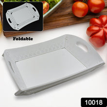 Foldable Plastic Serving Tray - Portable with Handle for Kitchen & Dining (1pc) the24kgal