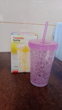 Plastic Reusable Sipper Tumbler with Lid and Straw (1 Pc / 500 ML / Mix Color / 1 Pc) the24kgal