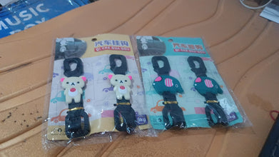 Multi-Purpose Car Seat Headrest Hooks (Mix Design / 2 Pc Set) the24kgal