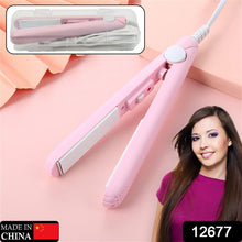 Beauty and Personal Care Professional Ceramic Plate Mini Hair Styler Straightener and Curler the24kgal